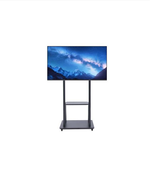 Tall Mobile Floor Tv Mount Stand Height Adjustable with Lockable Casters
