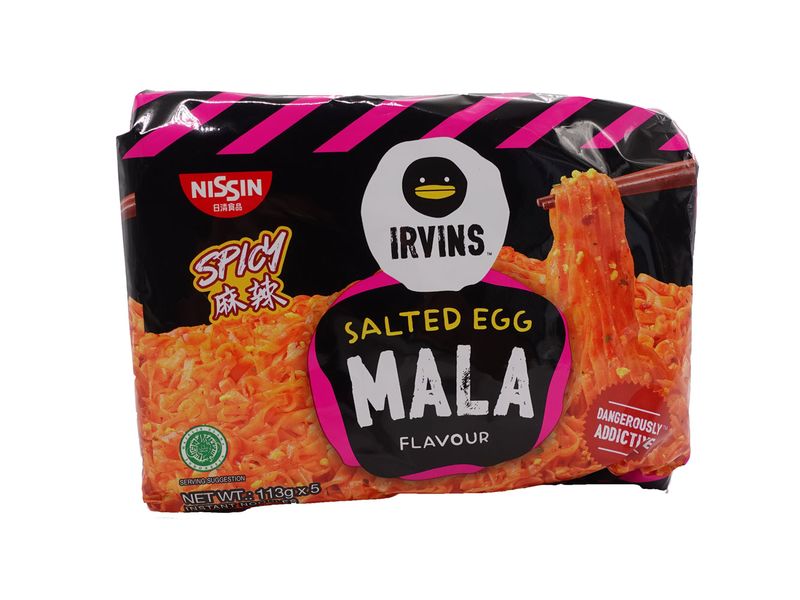 Nissin Irvins Limited Edition Salted Egg mala Flavour (113g x 5) 565g