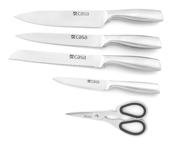 Casa- Palermo 6 Piece Knife Block Set