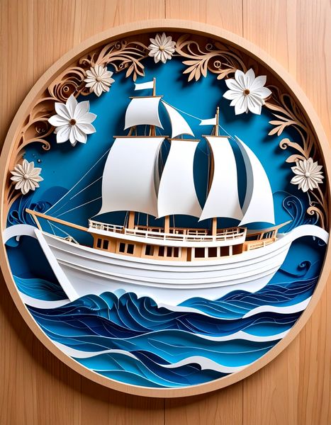 Boat Wood Carving image