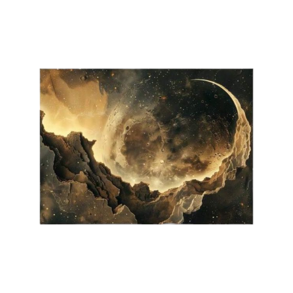 Lunar Nebula Design Universal Laptop Skin Sticker - Multicolor