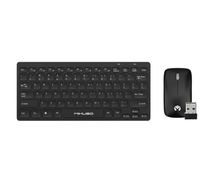 DW Mikuso Mini Portable 2.4g Wireless Keyboard + Mouse Set 78 Keys -KB-C017