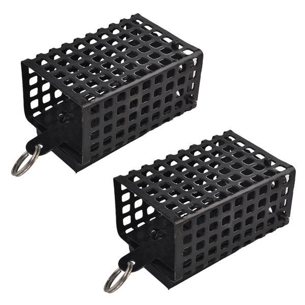Camping Outdoor Fishing Trap Lure Bait Feeder Cage Set Of 2 - 100G