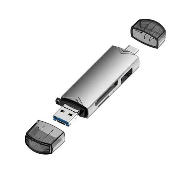 Multi-functional Adapter USB-C / USB- A Card reader (SD/TF/USB)