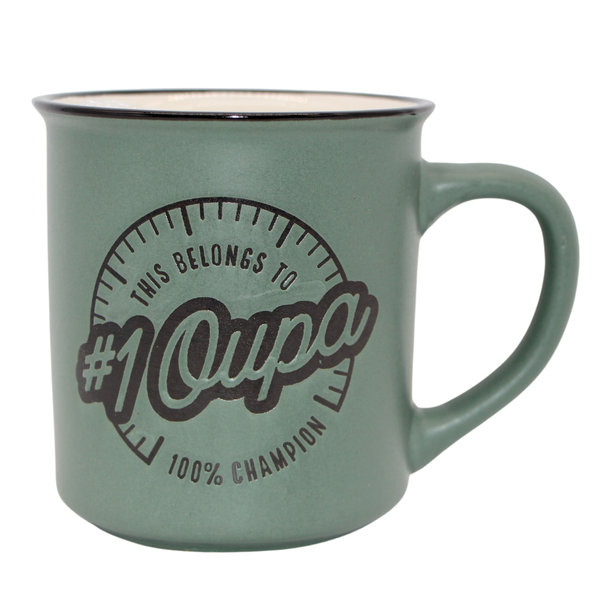 Manly Mug - # 1 Oupa - Light Green