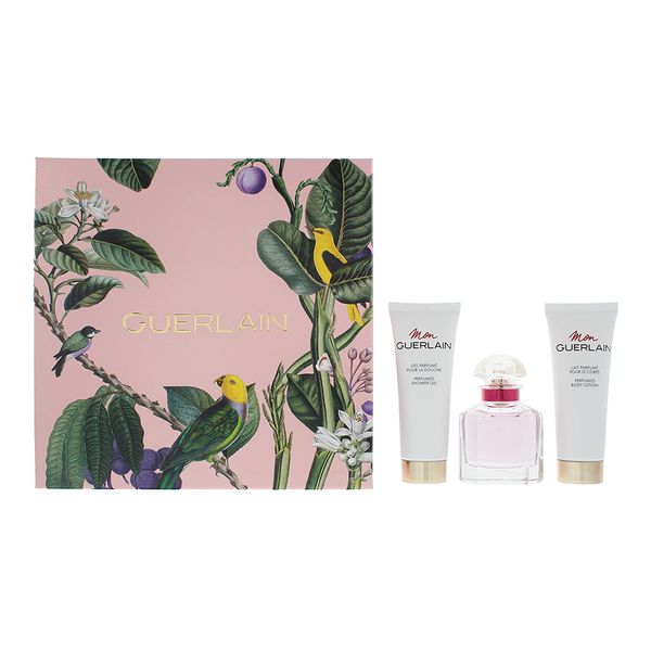 Guerlain 3 Piece Gift Set: Mon Guerlain Bloom Of Rose (Parallel Import)