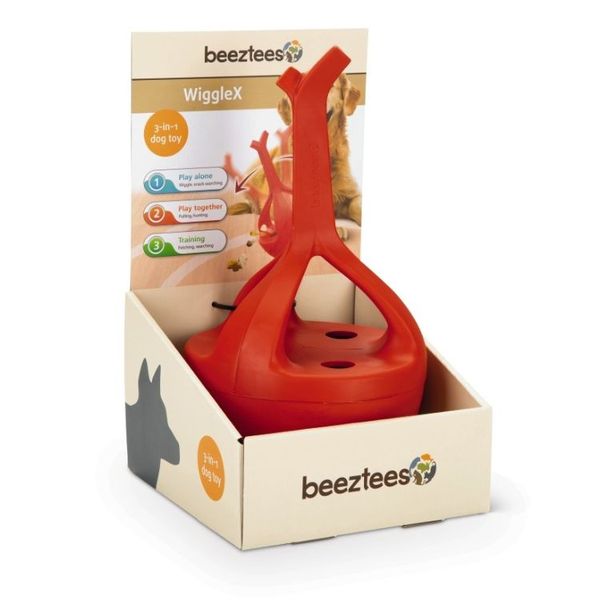 Beeztees WiggleX - Interactive Wobble Dog Toy &amp; Treat Dispenser
