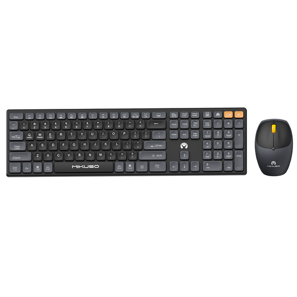 Mikuso KB-C023 2.4G Wireless + Bluetooth 5.0 dual-mode Keymouse Suite Black