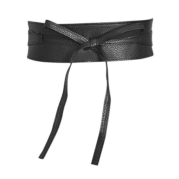 Ladies Wide Tie Waist Belt Wrap Around Obi Belt