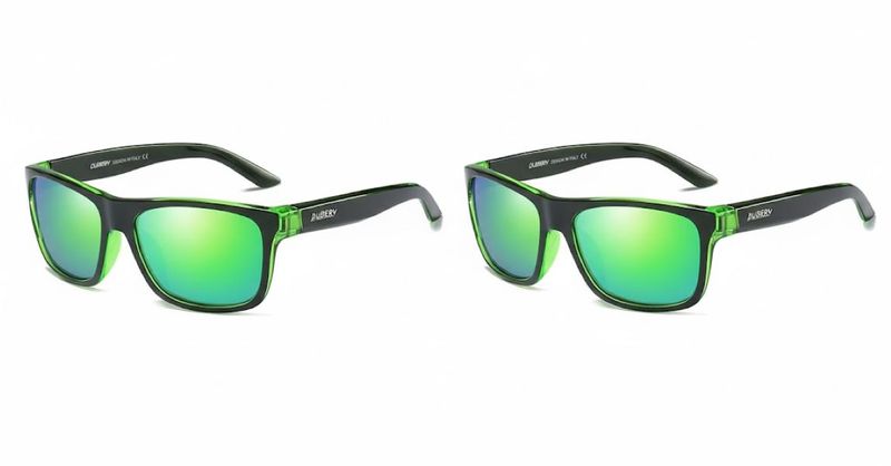 Dubere D182 Green Sunglasses - 2 Pack