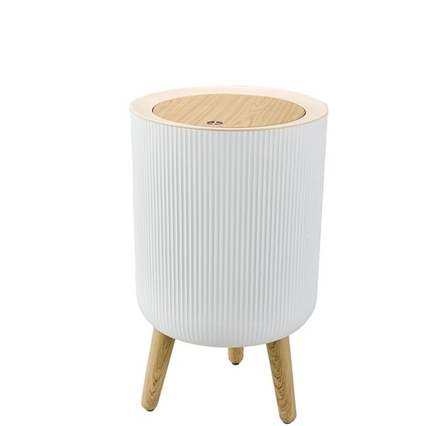 12L Stylish Waste Bin for Bathroom Living Room and Office One-Touch Open