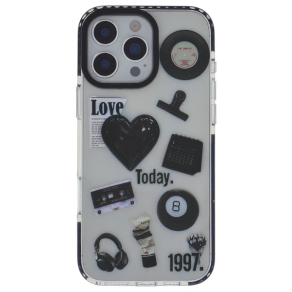 Transparent Vintage Noir Collage Phone Case - Compatible With iPhone