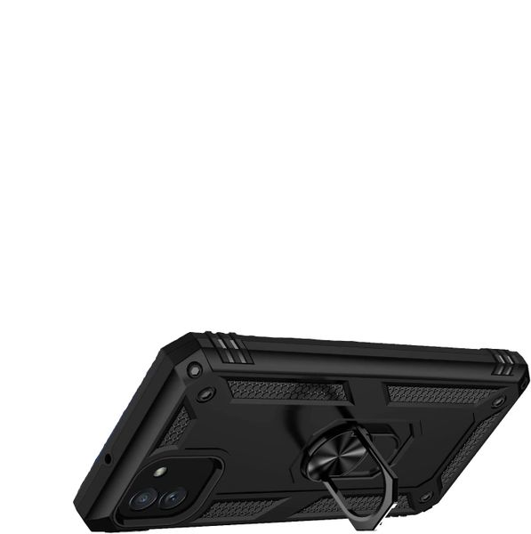 TUFF-LUV Rugged Case and Stand for the Samsung A04E - Black