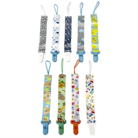 9 Pieces Baby Soother Clips Holder Strap Fits for Most Baby Pacifiers Image