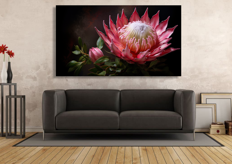 Canvas Wall Art - Protea Creative art - HC0981