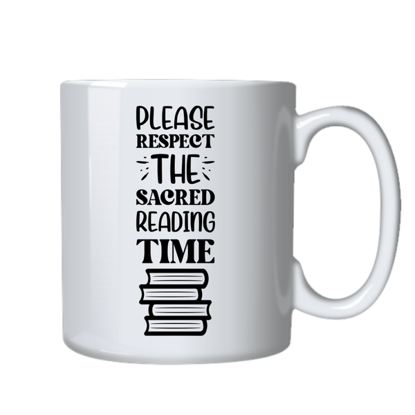 Respect The Reading Time Ideal Fiction Book Reader Gift Writing Mug Cup 402
