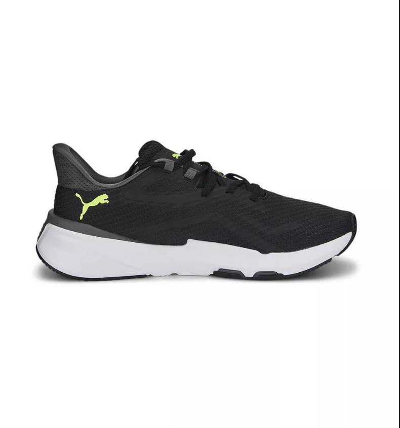 Puma Men's PWRFrame Training Shoes - Black/Castlerock/Lime | Shop Today ...