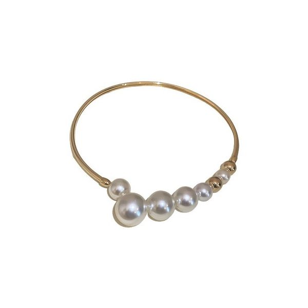 ZELTRYN French Baroque Pearl Geometric Necklace