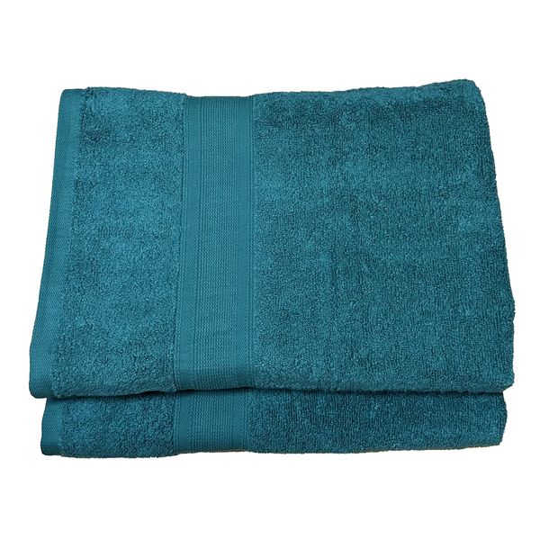 2 Pack Luxury Bath Sheet Zero Twist Cotton Towel 90 x 160cm