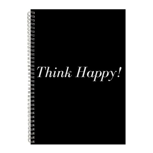 Happy A4 Notebook Spiral Lined Motivational Saying Graphic Notepad Gift 154