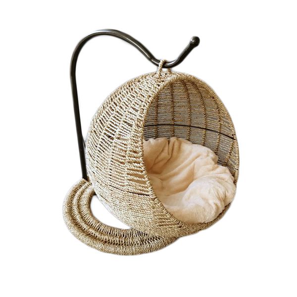Rattan Basket Pet Egg Swing