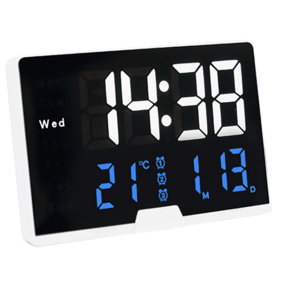 Incredible Battery Operated And Rechargeable Desktop Digital Clock- 6627