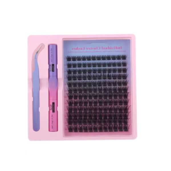 144 Pieces False Eyelashes, Mixed 10-16mm False Eyelash Clusters Set