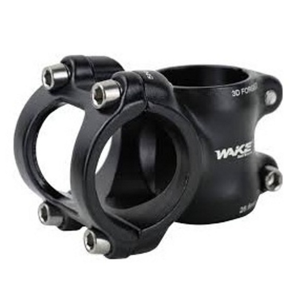 Wake 3D Forged Alloy Bicycle Stem 7 degree Black 35mm