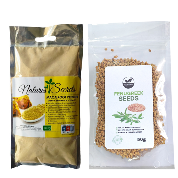 Maca Root powder and Fenugreek seeds for weight gain