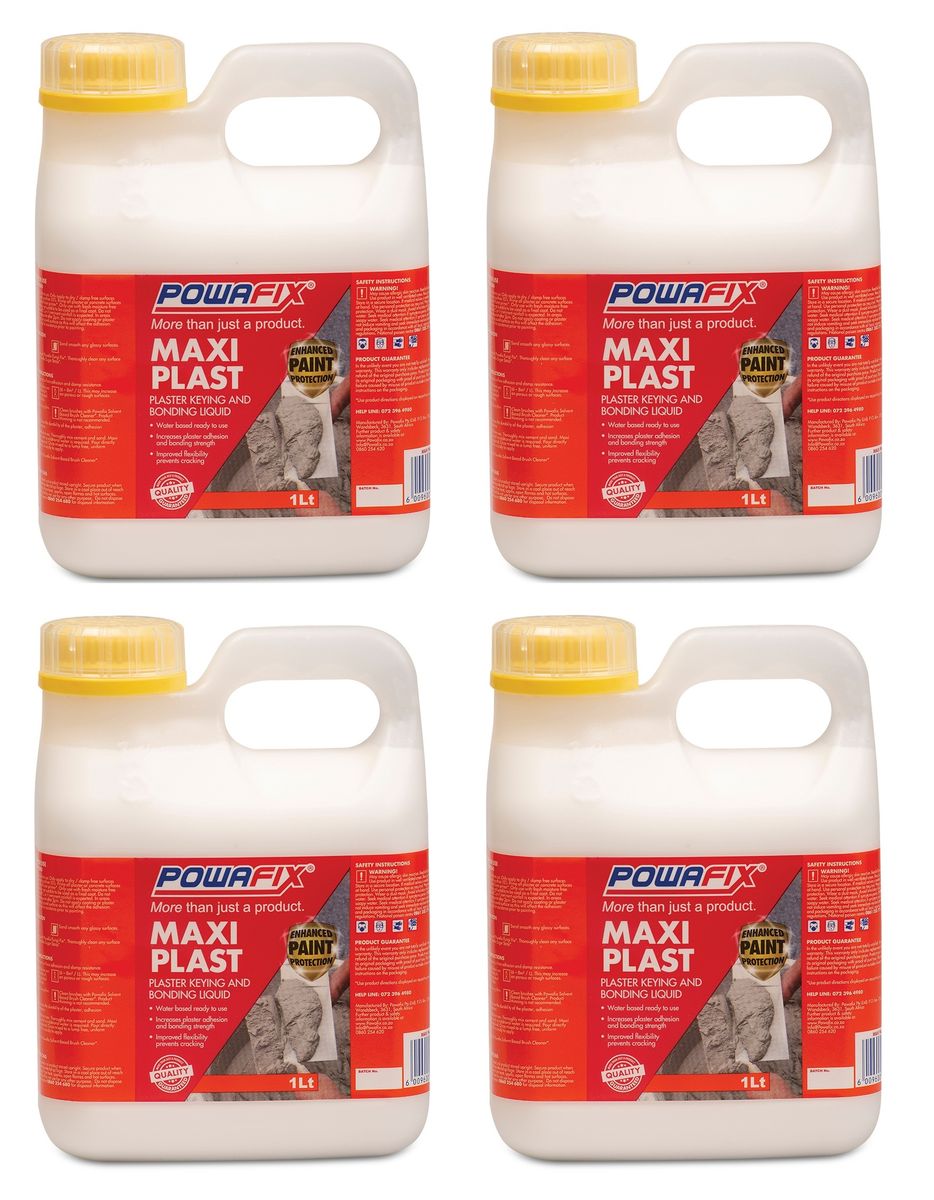 Maxi Plast Plaster Key And Bonding Liquid 1 Litre 4 Pack Buy Online