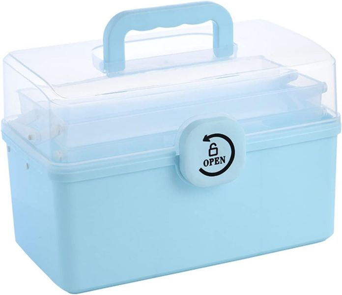 3 Layers First Aid Kit Multifunctional Medicine Pill Box Large