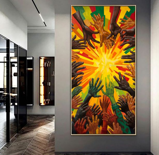 Canvas Wall Decor - Rasta Revolution Abstract - 0755
