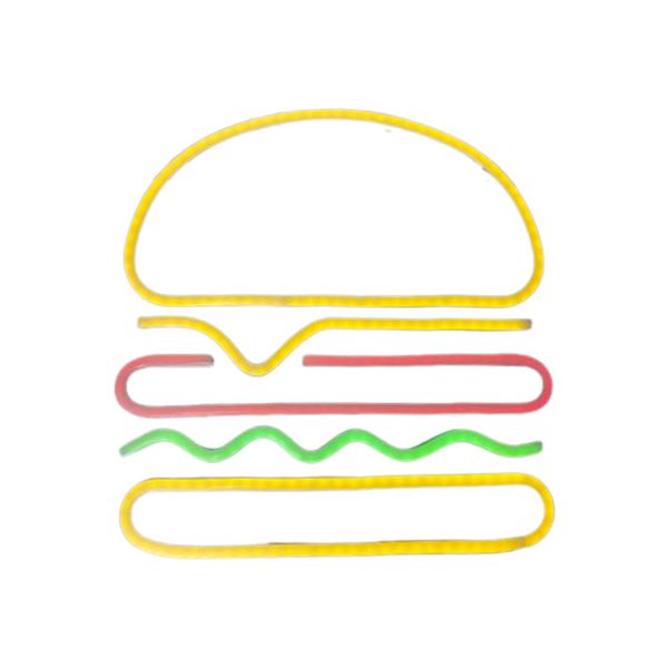 Hamburger Neon Signs LED Night Light C-16