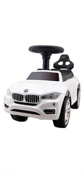 Kids Ride On Push Car - Luxury White
