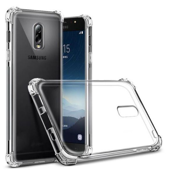 Boo Shockproof TPU Gel Cover for Samsung J7 Plus - Clear