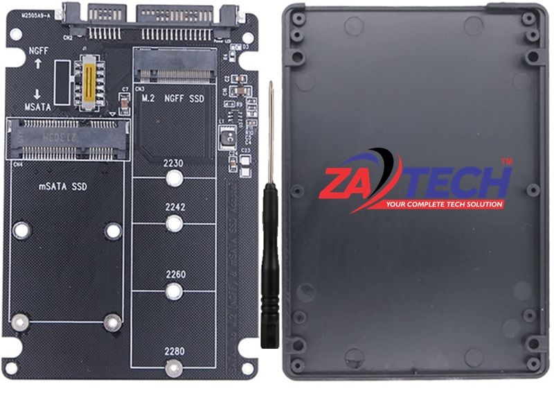 ZATECH M.2 to SATA Adapter: Streamlined 2-in-1 SSD Converter