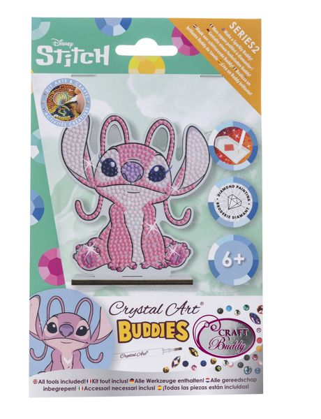 Lilo &amp; Stitch -Angel - DIY Crystal Diamond Art Figurine Craft Kit Set