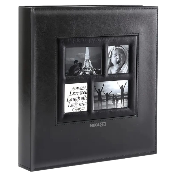 MIkaco PU Leather 4x6 Photo Album - 600 Pockets Slip-in Case