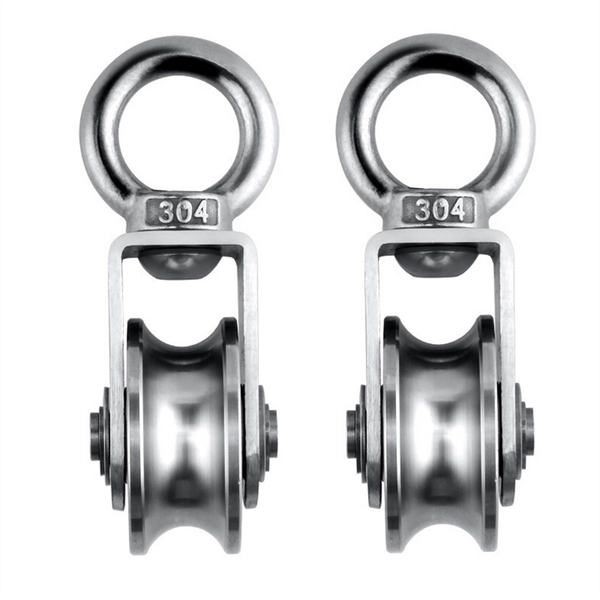 Cable Pulley Wheel Silence Rotation Traction Wheel,2Pcs