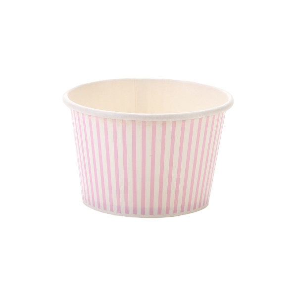 Striped Vintage Ice Cream Tub - Pack of 50