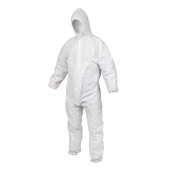 Coverall 50gsm Disposable Chemical Protection Suit Pack of 10
