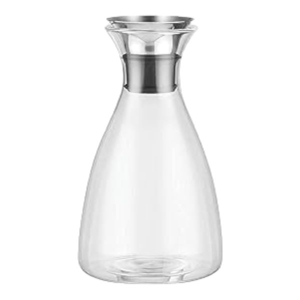 Carafe 1L Conical Glass With Metal Lid