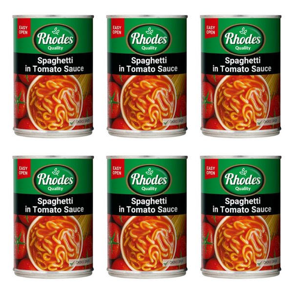 Rhodes Spaghetti in Tomato Sauce 6 x 410g