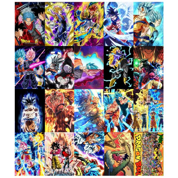 Dragon Ball Z Anime Poster Set - 20 High-Quality, Colour Prints | 42x28.5cm