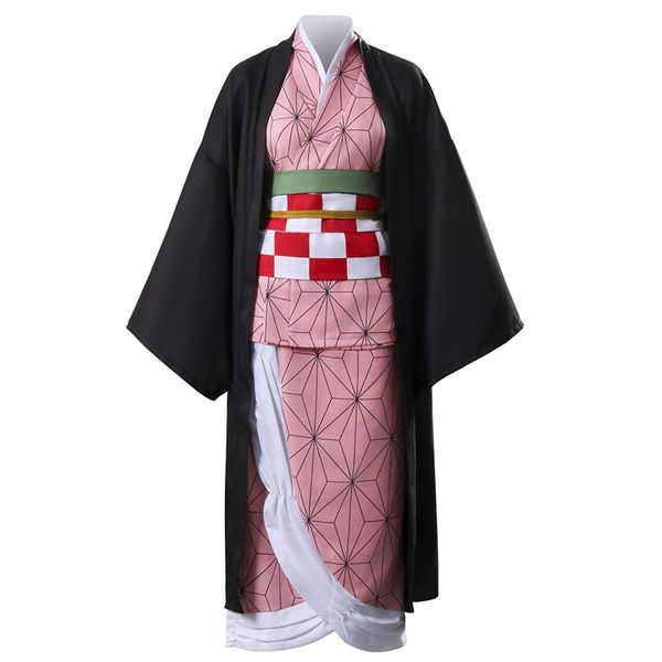 Demon Slayer Nezuko Kimono and Haori Cosplay Outfit