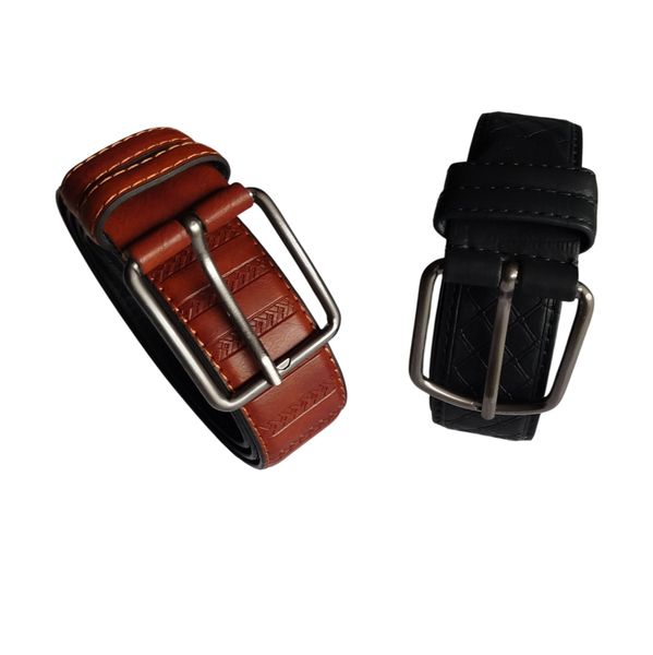 Casual Buckle Men's Belts - Set of 2