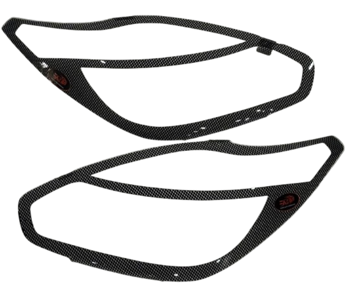 Carbon Headlight Shields 09-11 compatible with Figo