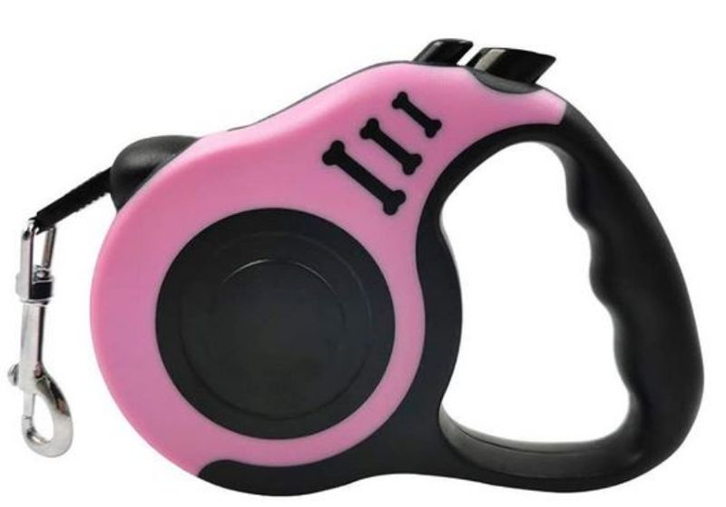 Dog Leash Retractable Pink - 5M