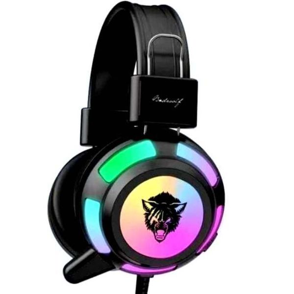 Super Bass Headset Gaming Cool Light