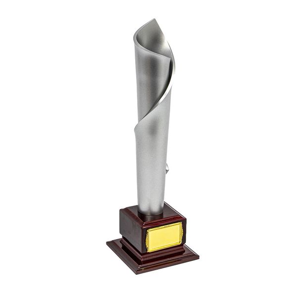Silver Paper Wrap Trophy with Base - Large